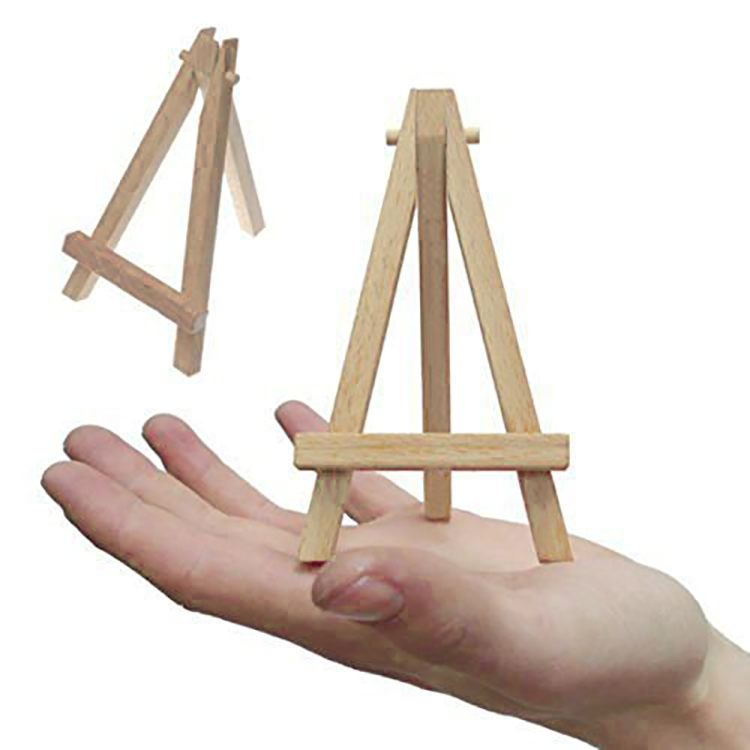 mini Natural wooden easel Portable Photo Display Easel for kids