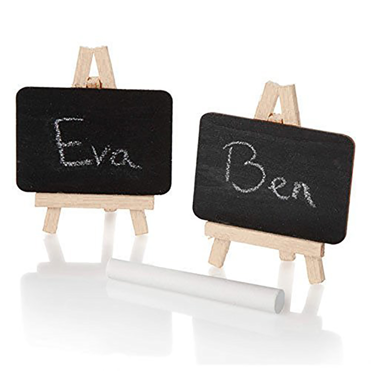 mini Natural wooden easel Portable Photo Display Easel for kids