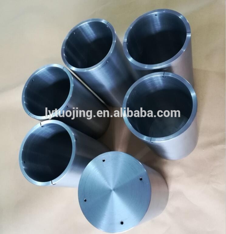 cylinder tungsten and molybdenum crucible for sapphire growth furnace components