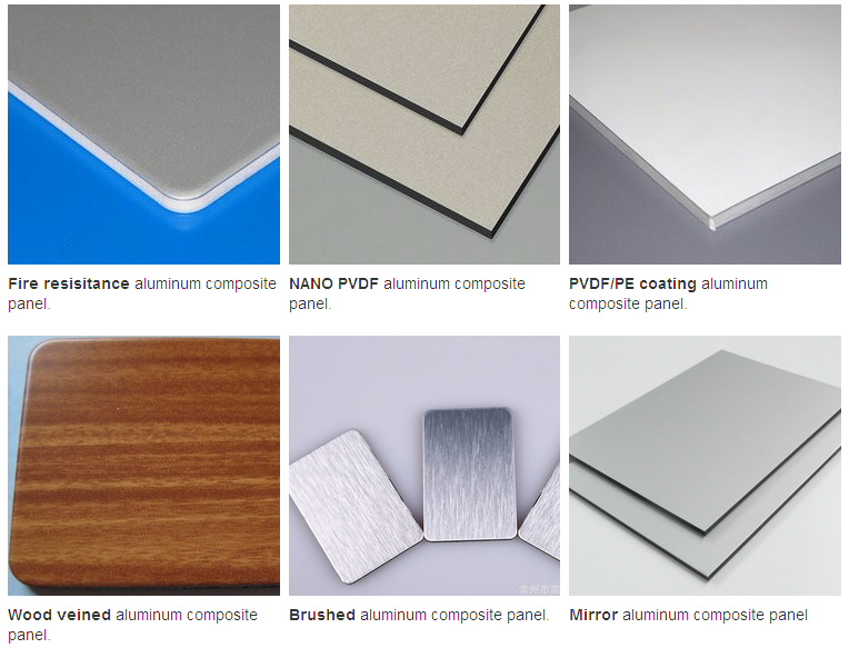 Exterior wall cladding 4mm pvdf aluminum composite panel acp sheet price