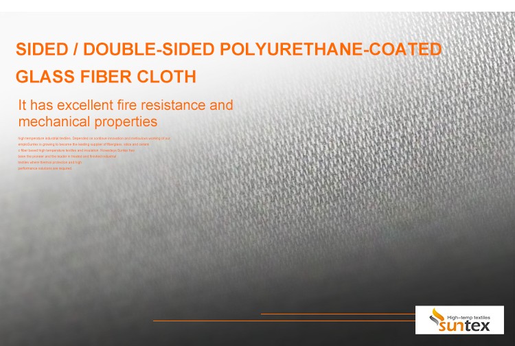 Thermal insulation cover use PU coating fiberglass insulating fabric