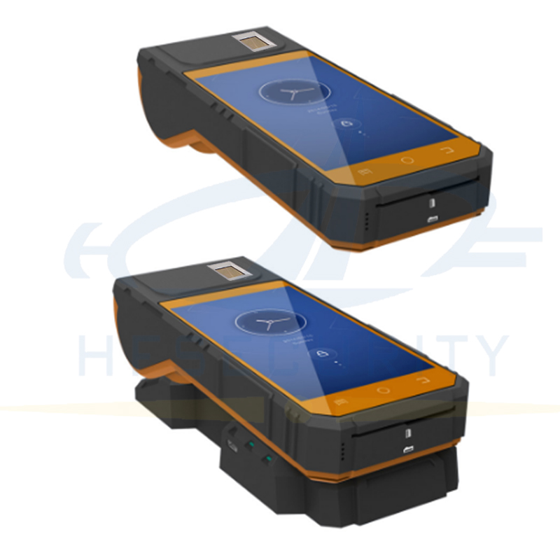 HF-FP09 Cost Effective Android MTK6753 Mobile POS Terminal Mobile Phone Wireless Barcode Biometric Fingerprint Scanner