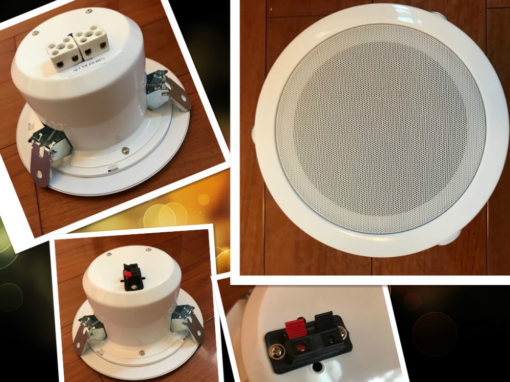 A-B06C 6" Metal frame fireproof ceiling speaker 3W/6W with metal back dome