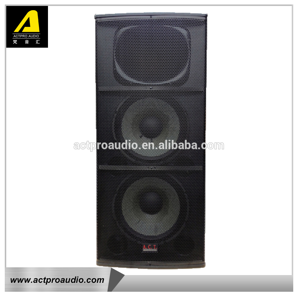 Actpro Double 15 Inch loudspeakers Professional Stage Outdoor Speaker Full Range Audio Active Speaker
