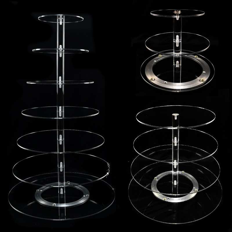 3 4 5 6 7 8 tier round spiral wedding cake stand set cupcake stands and stacked cake stand for party