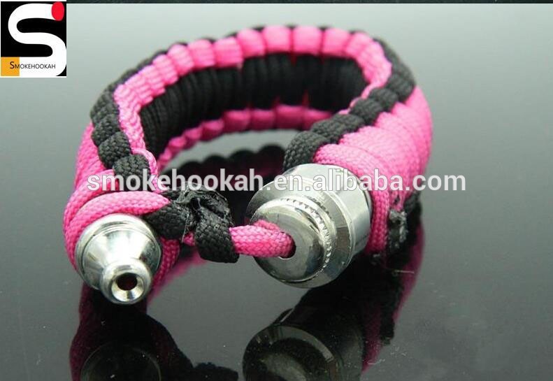 Portable Metal Bracelet Smoking Pipe Herb Pipe Mixed Colors Discreet Wrist Tobacco Sneak Click N Vape Hidden