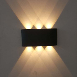 2x3W Modern Acrylic with Aluminum Indoor LED Sconce Wall Light Lamp for Living Room Studying Balcony Hallway Decoration