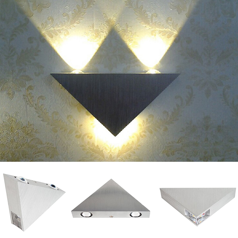 3W 9W 160*30*80mm Wall Lamp AC85-265V LED Sconce Triangle with Aluminum Indoor Decoration for Living Sitting Room Fixture Porch