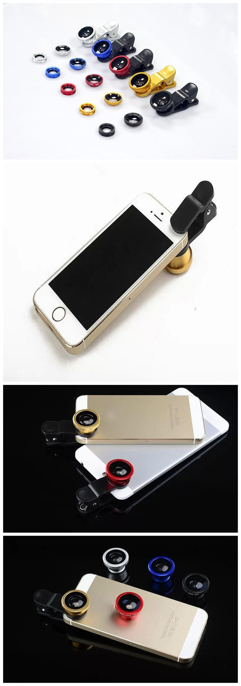 3 in 1 Fisheye lens, Wide angle and Macro Lens for Smart Phone