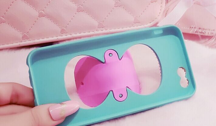 3D tpu silicone  tpu mobile phone Bow stand case for ladies