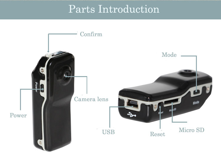 High Speed MD80 Mini Camcorders Portable Sport DV DVR Camera Video Audio Recorder Camcorder Kits