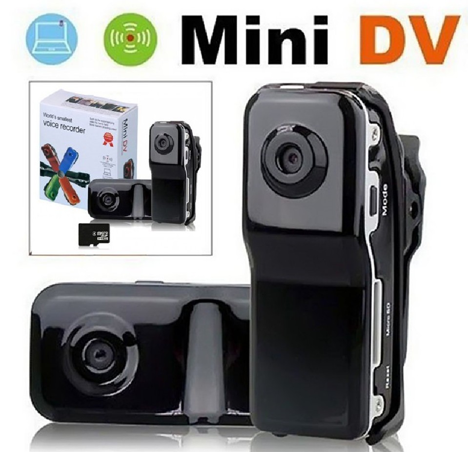 MD80 Mini DV Camcorder DVR Video Camera Webcam Support Max 32GB HD Cam Sports Helmet Camera Video Audio Recorder