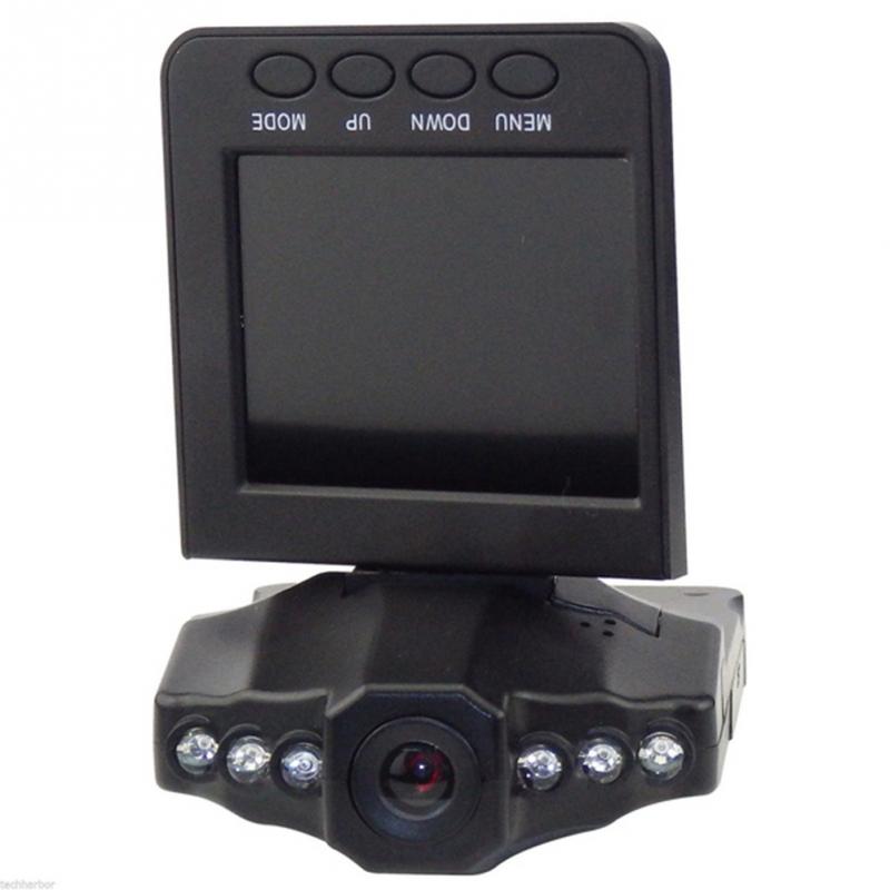 270 Degrees Rotatable 2.5" TFT LCD Screen 6 IR LED Night Vision HD Car DVR Camera Recorder