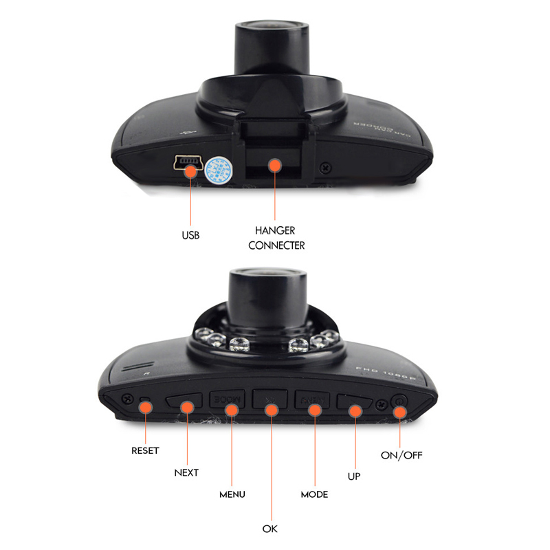 Car Dvr Dual Lens Dashcam G30 Video Recorders With Rear View Camera Night Visions Recording Camcorder Registrator Dvr