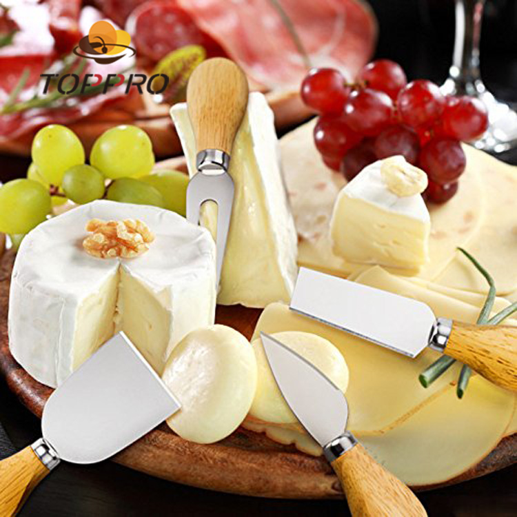 VISON cheese Slicer Cutter Cutlery Set heart cheese board stainless steel cheese knife set 2019