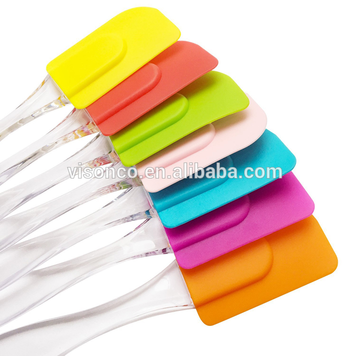 Heat resistant household silicone baking spoon butter spatula scraper set pastry cooking tools