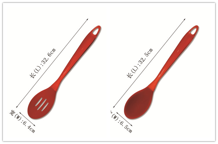 Amazon Hot Selling Silicone nylon Kitchen product utensils set