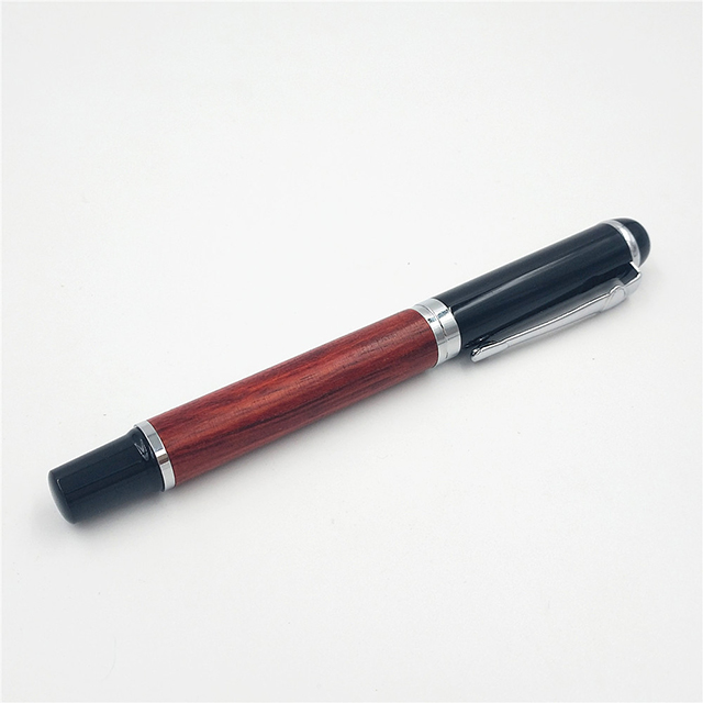 Wholesale ex-factory price commercial gift customizable logo rosewood black signature pen