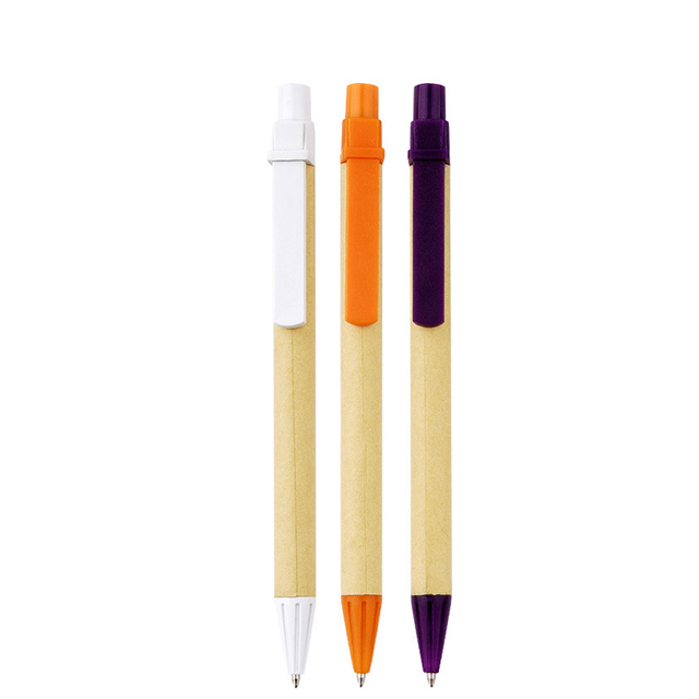 Wholesale student office supplies creative environmentally friendly degradable paper ballpoint pen