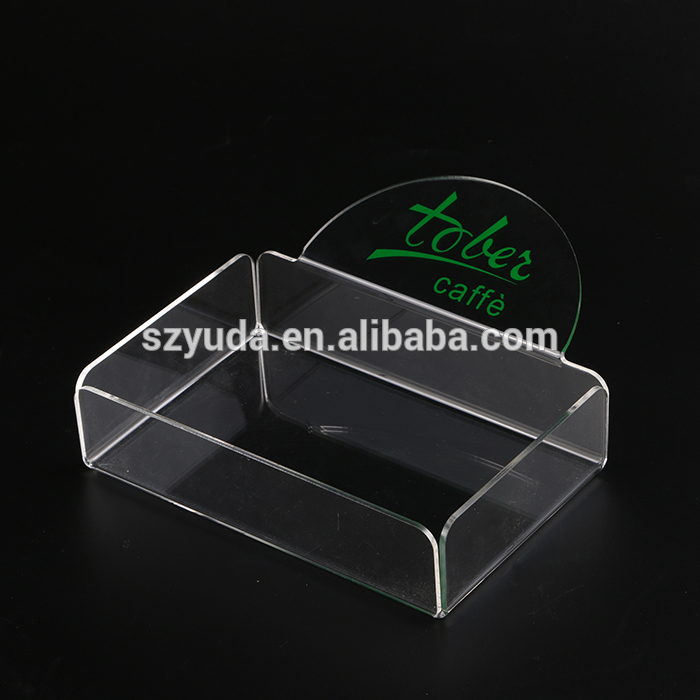 Fluorescent Acrylic Serving Tray Rectangular Neon green Acrylic Display Tray