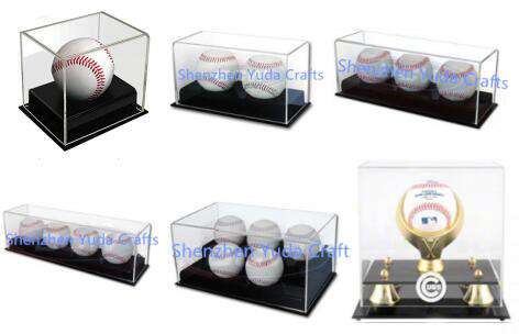 Customize design clear acrylic rugby case/plexiglass rugby ball display box