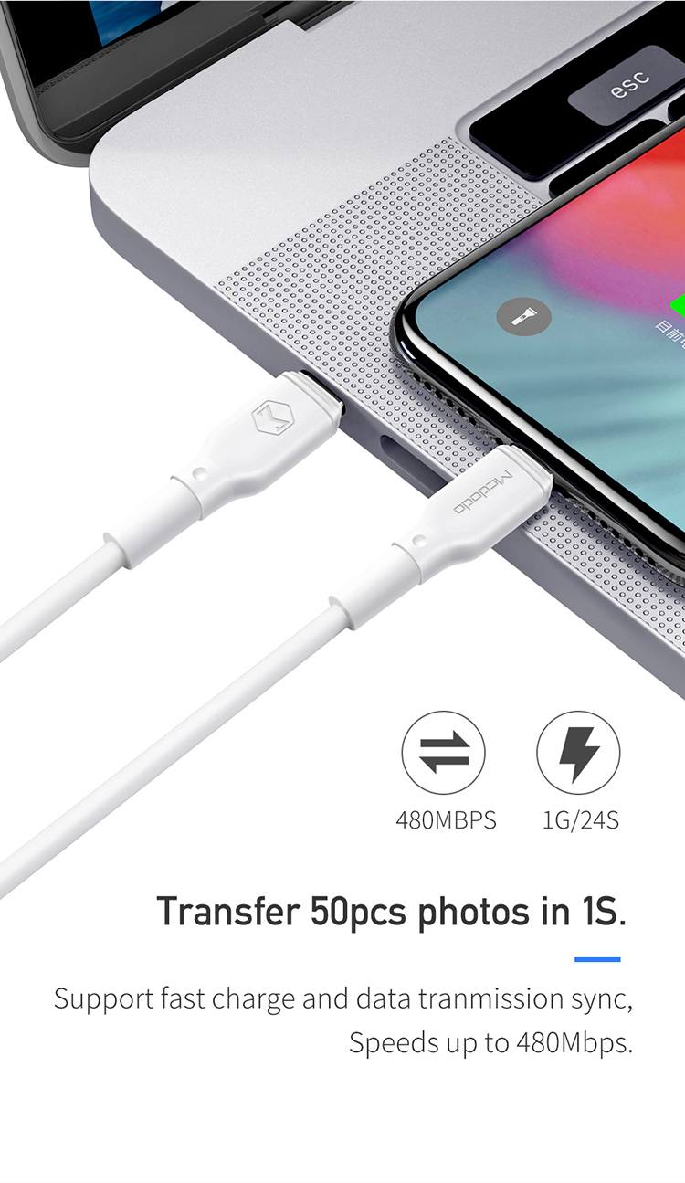 Mcdodo 1.2m 4ft 18W Quick USB C to Light ning PD Fast Charging Cable