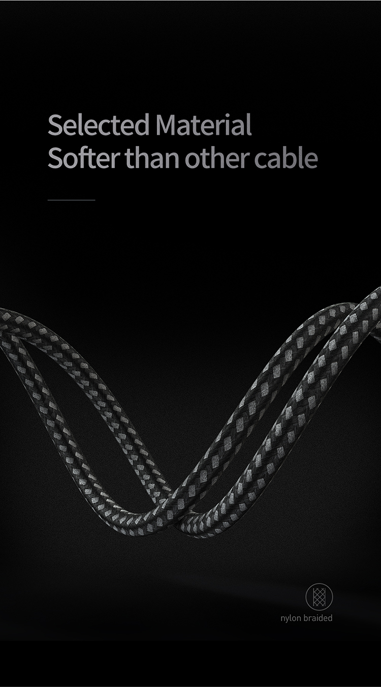 Mcdodo 4ft/6ft 1.2/1.8m SR Braided Cheap Price with LED Reversible Data Cable for Iphone 5 6 7 8 X XS XR
