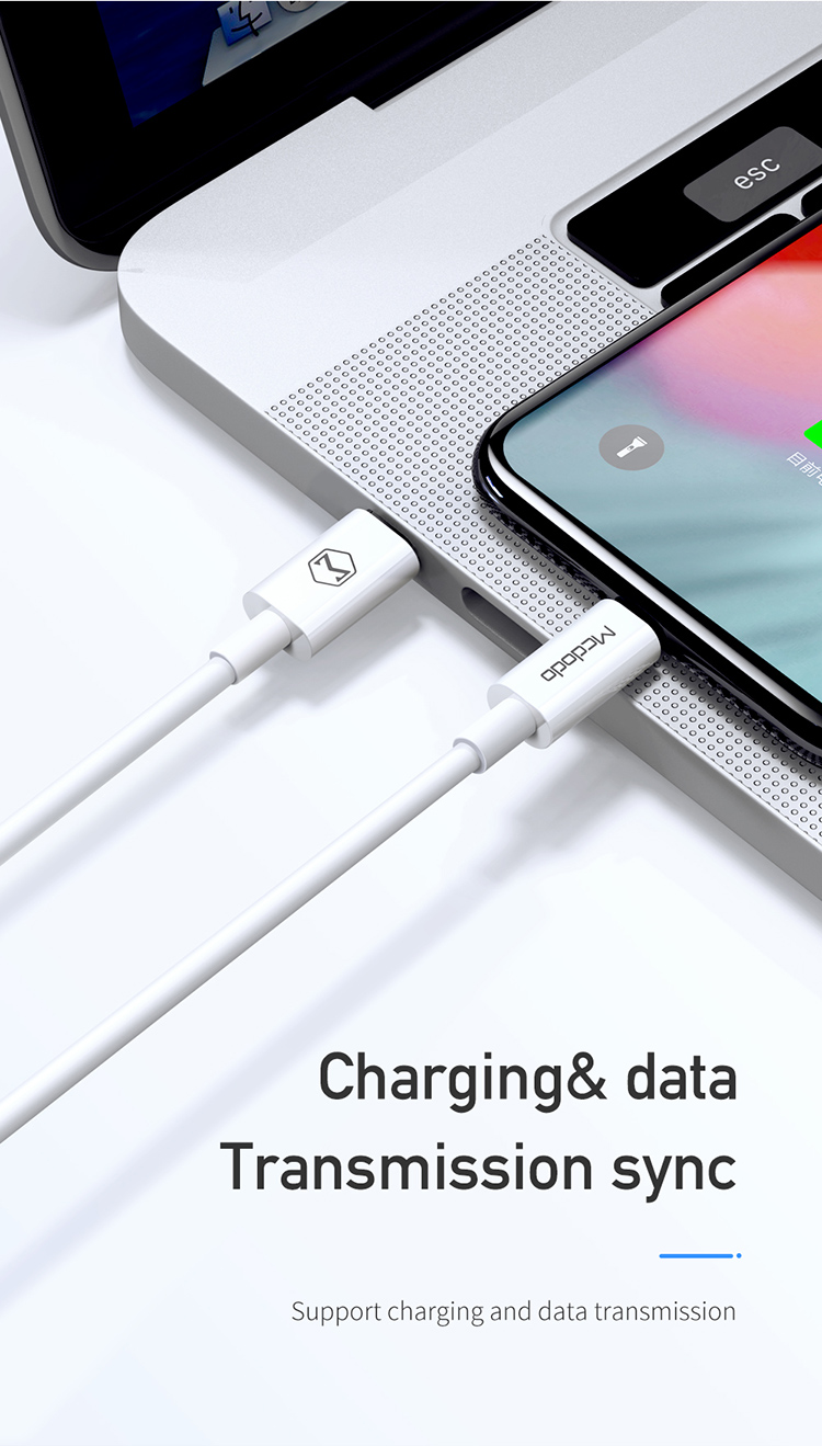 Mcdodo 1m TPE 18W Super Quick Charge USB C Data Sync Cable for New iphone11 Pro