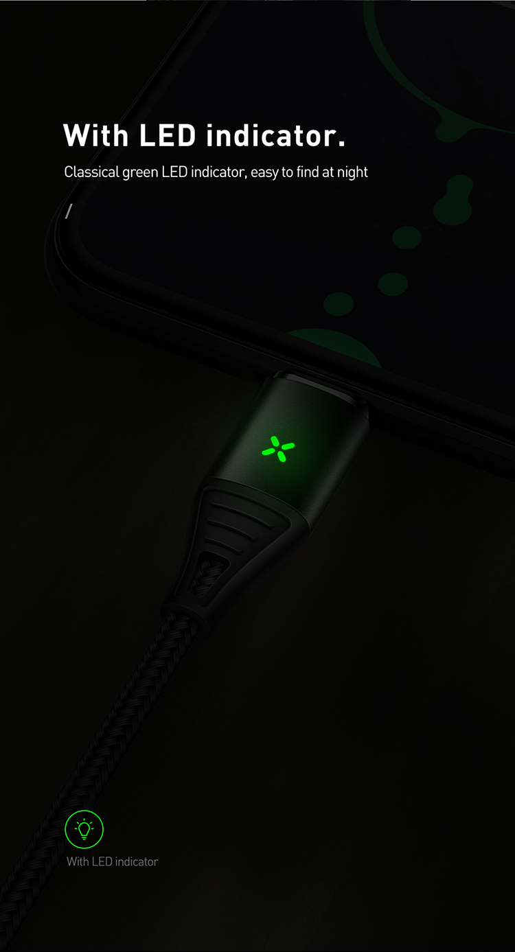 2019 New Mcdodo Absorbing Magnetic Type C USB C Charging and Data Sync Cable with LED