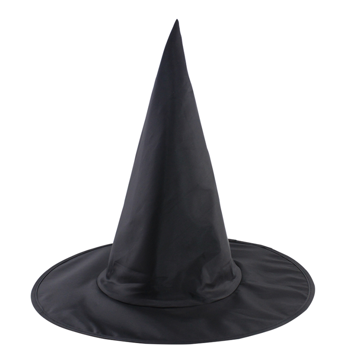 Halloween Cheap Party Accessories Children's Cosplay Black Witch Wizard Hat For Adult