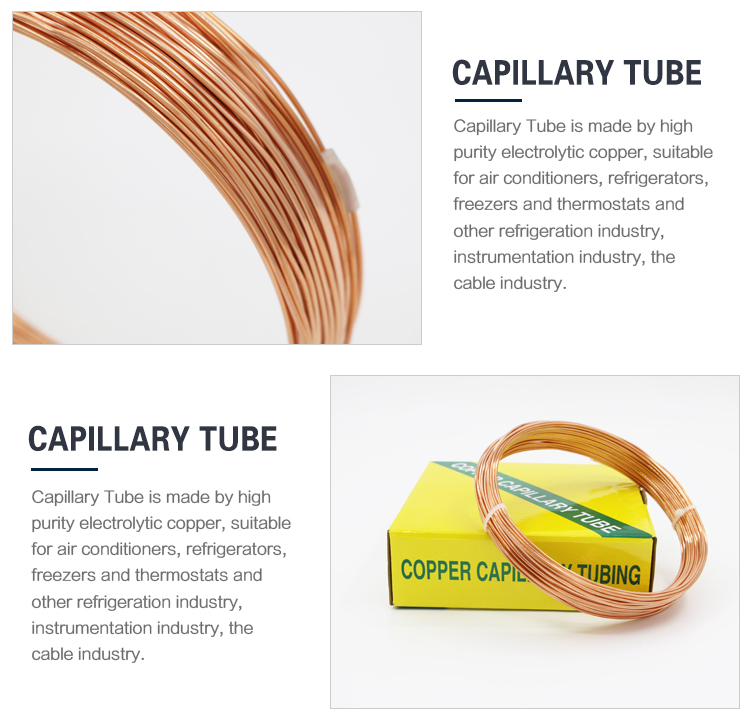 Copper Capillary Air Conditioning Capillary Tube