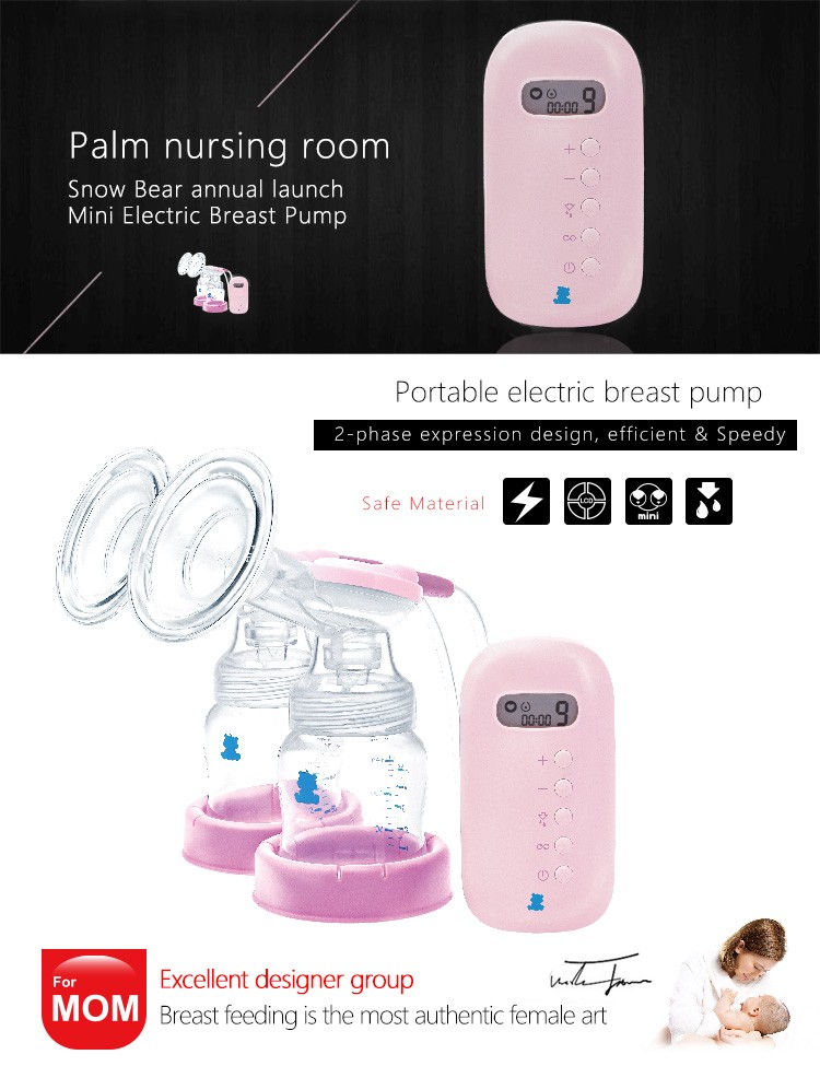 Baby Care Milk Feeding Silicone Double Electric Breast Pump