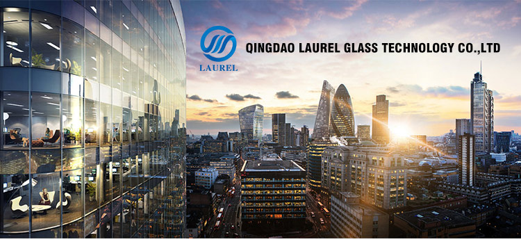 Laminated glass for commercial building
