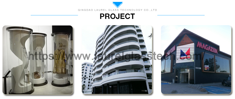 Laminated glass for commercial building