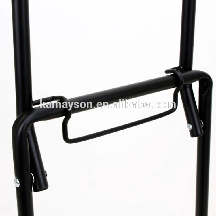 Foldable Light duty black cart luggage trolley cart with 4 colors can be custom