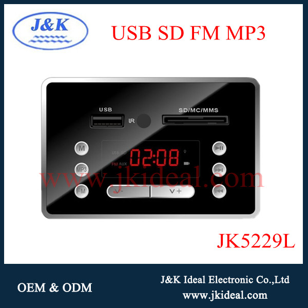 JK6836 Speaker usb tf fm mp3 player kit
