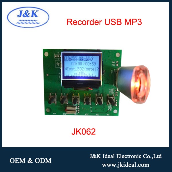 JK1530 Mutifunctions lcd mp3 usb fm circuit board