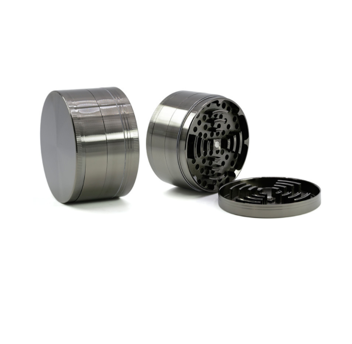 High quality 4 pieces layer large  sizes 75mm aluminum alloy  herb tobacco weed grinder