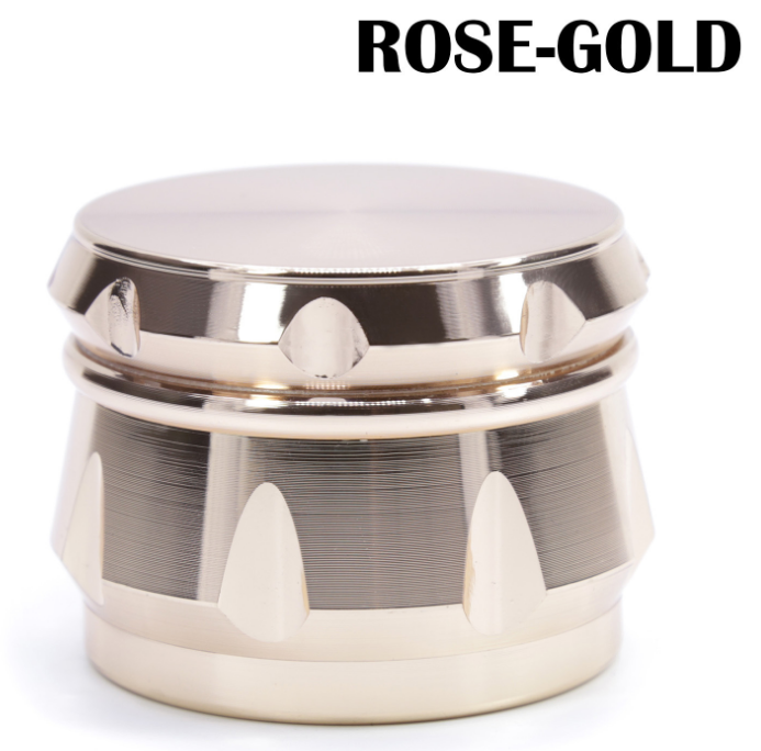 Diamond chamfered side concave drum type 63mm tobacco grinder
