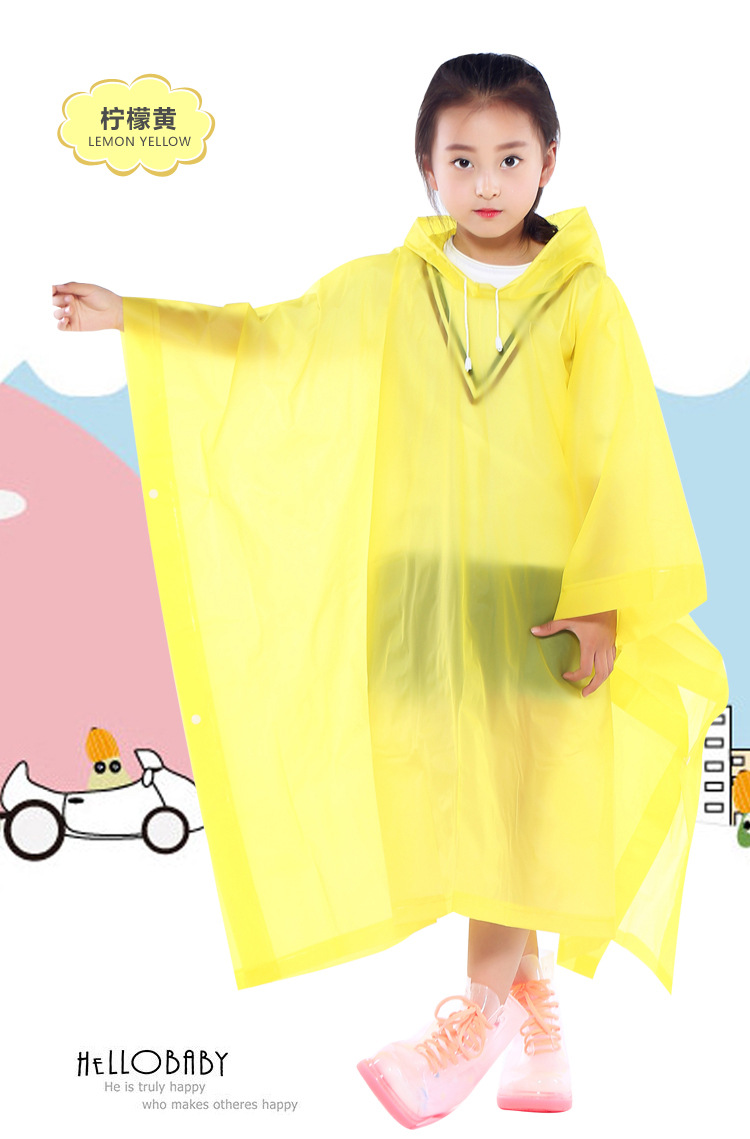 MC-611 2018 fashion Student  rain poncho reflective waterproof rainwear