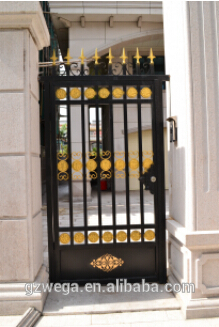 wrought iron gate , entrance gate