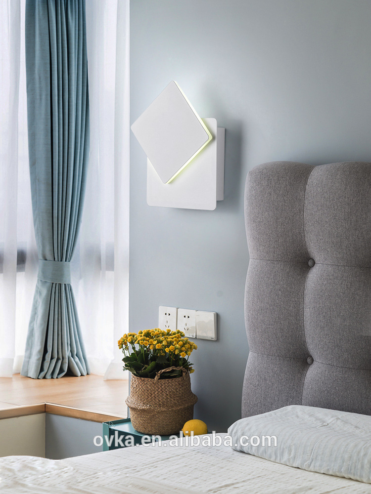 Simple modern bedroom bedside creative led wall light