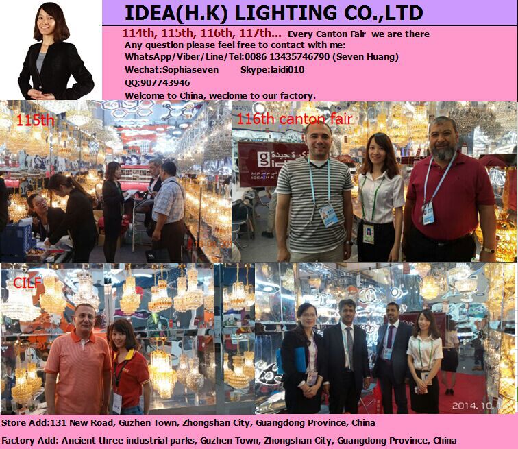 LD6832-750 metal crystal lights, led based pendent lights, cristal china