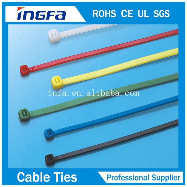 Chinese Factory Colorful Plastic Cable Ties Size Accepted