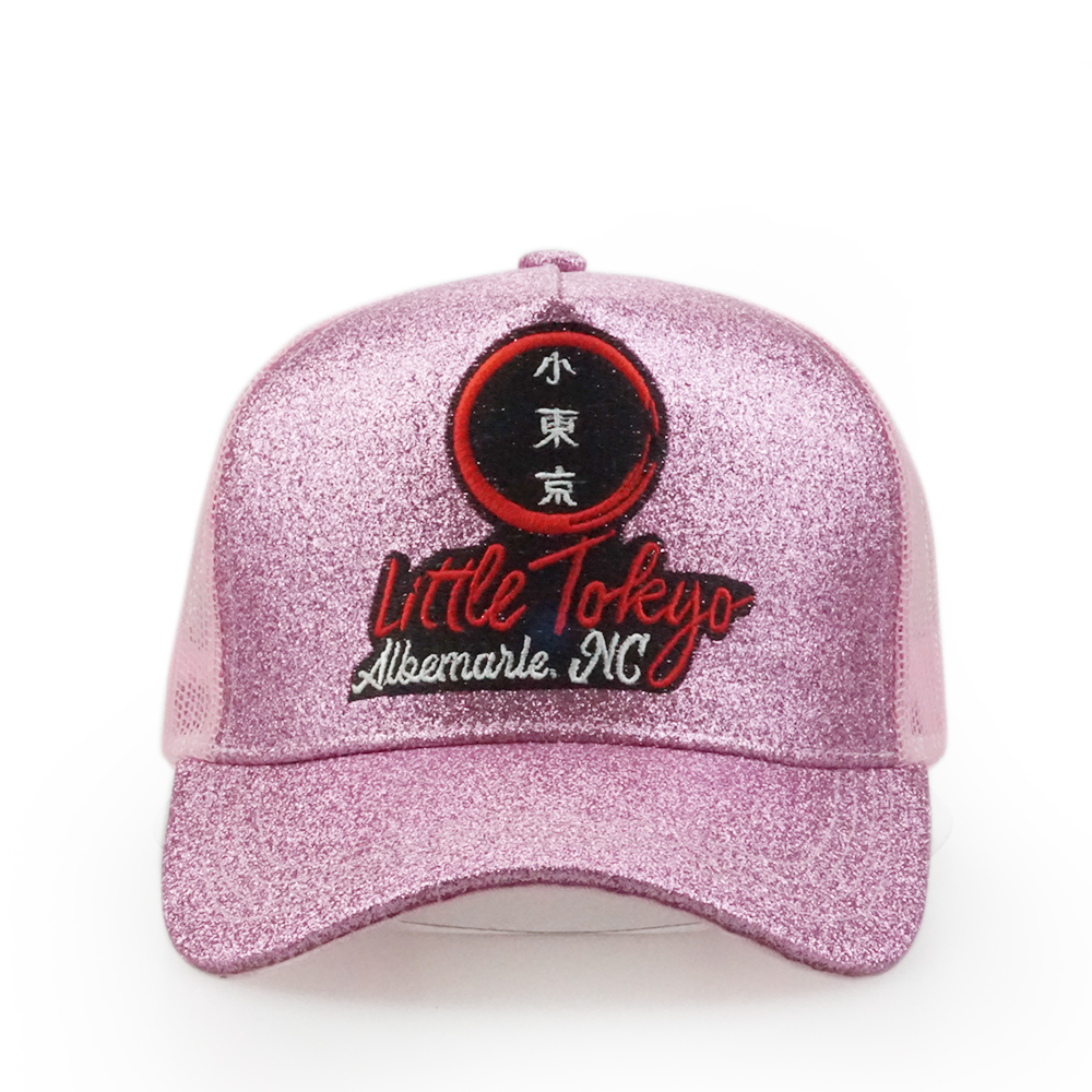 New Fashion Women Ponytail Trucker Cap Glitter mesh back ladies fashion hats