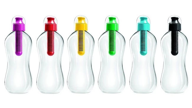 Colorful Big Size Plastic Purifier Water Bottle With Charcoal Filter
