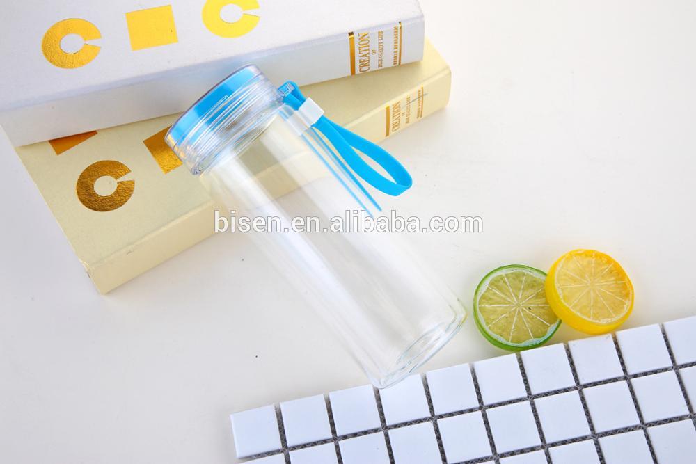 Creative fashion space cup students exercise portable glass water bottle