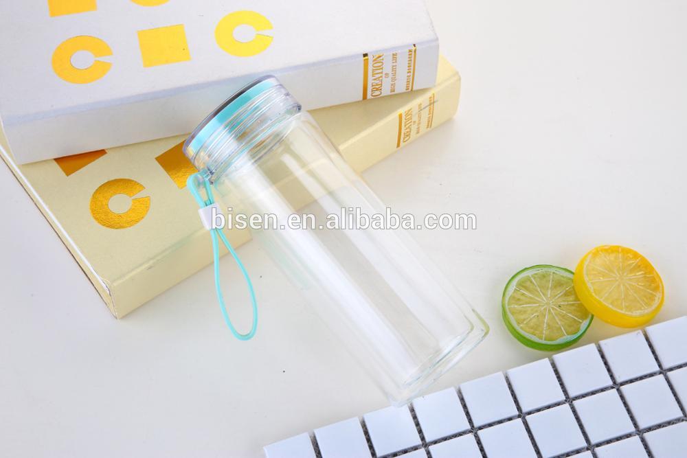 Creative fashion space cup students exercise portable glass water bottle