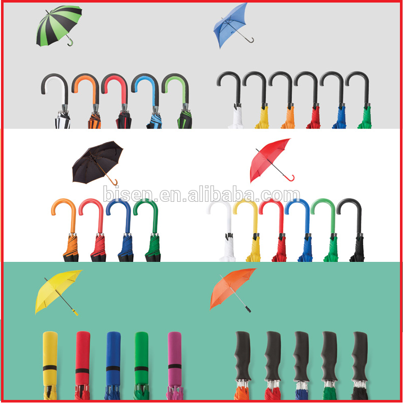 Top Quality 190T Pongee Fabric Promotional Umbrellas with LOGO printing