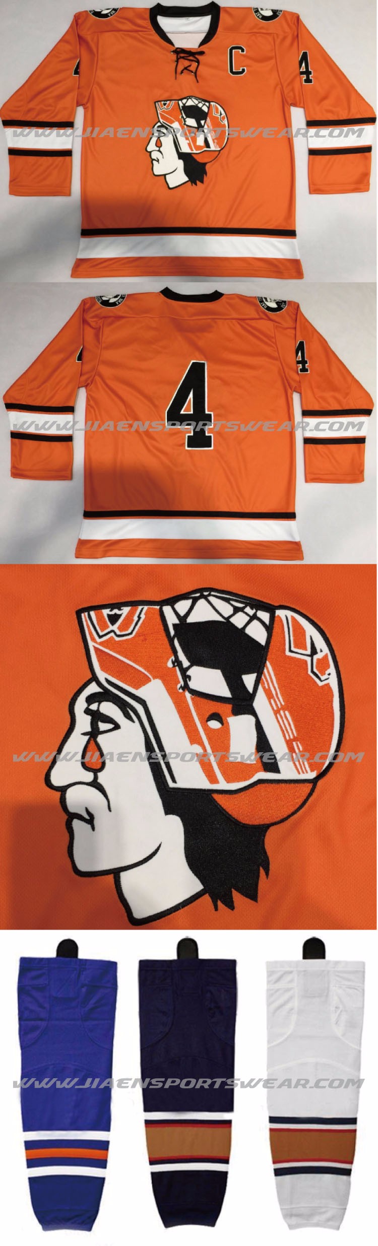 wholesale team custom high quality hockey jerseys 100% Polyester Sublimation reversible goalie hockey jerseys